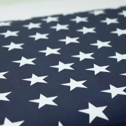 Blue and White Stars Outdoor Loveseat Cushion