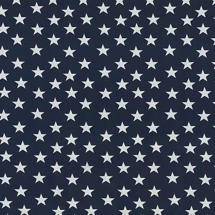 Blue and White Stars Outdoor Pillows, Set of 2