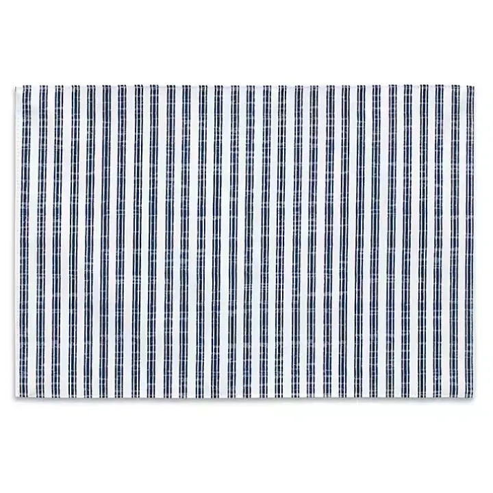 Blue and White Striped 4-pc. Placemat Set