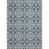 Blue Auckland Tile Outdoor Area Rug, 7x9