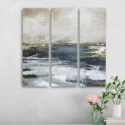 Blue Bay Canvas Art Prints, Set fof 3