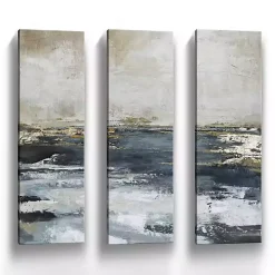 Blue Bay Canvas Art Prints, Set fof 3