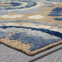 Blue Bliss Bay Outdoor Area Rug, 7x10