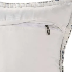 Blue Buffalo Check Stitched Outdoor Throw Pillow