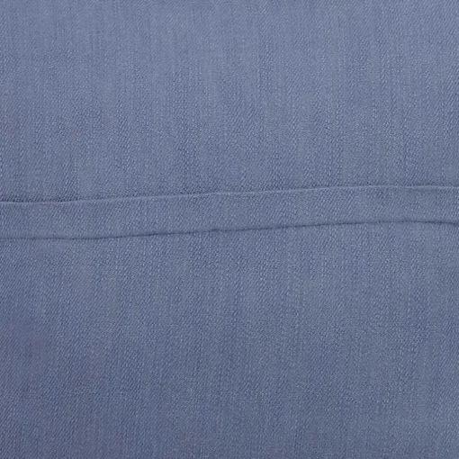 Blue Buttoned Throw Pillow