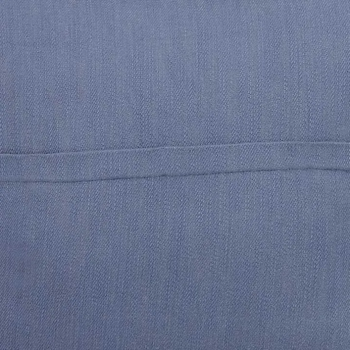 Blue Buttoned Throw Pillow