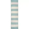 Blue Cabana Stripe Indoor/Outdoor Runner, 2x8