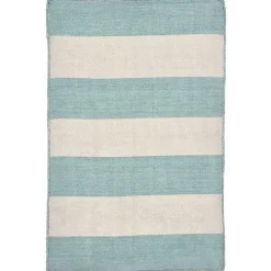 Blue Cabana Stripe Indoor/Outdoor Scatter Rug