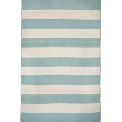 Blue Cabana Stripe Indoor/Outdoor Area Rug, 7x9