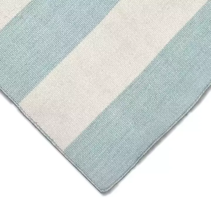 Blue Cabana Stripe Indoor/Outdoor Area Rug, 7x9