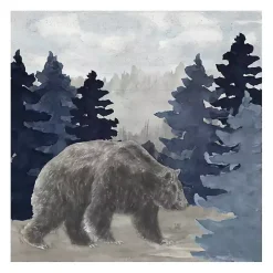 Blue Cliff Mountains Bear I Canvas Art Print