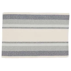 Blue Coastal Ribbed Striped Placemats, Set of 4