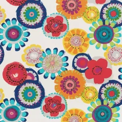 Blue Confetti Wicker Chair Cushions, Set of 2