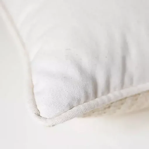 Blue Cross-stitch Woven Pillow