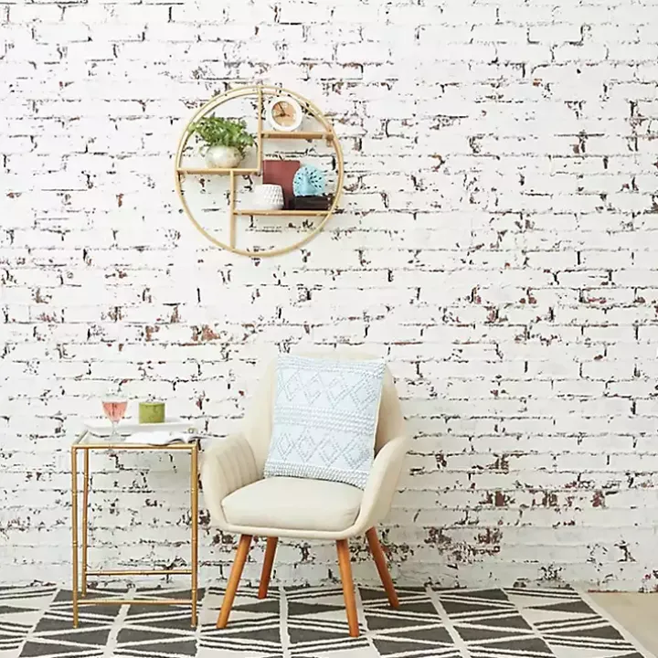 Blue Geometric Stella Throw Pillow