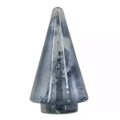 Blue Glass Cone Shaped Christmas Tree, 11.5 in.