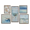 Blue Horizon Framed Canvas Art Prints, Set of 5