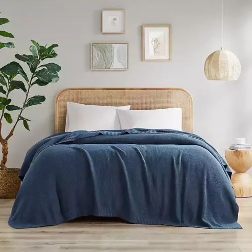 Blue King Rylan Knit Blanket