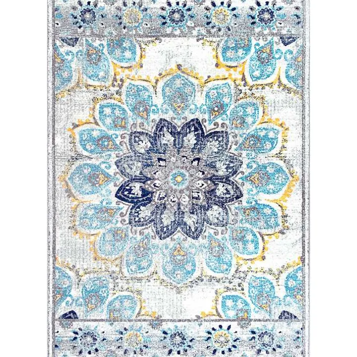 Blue Kiyoko Area Rug, 5x7