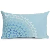 Blue Lamontage Swirl Outdoor Lumbar Pillow