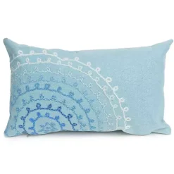 Blue Lamontage Swirl Outdoor Lumbar Pillow