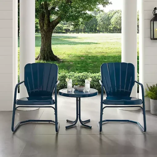 Blue Madison 3-pc. Chat Set