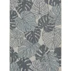 Blue Malibu Monstera Outdoor Area Rug, 7x9