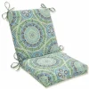 Blue Medallion Outdoor Chair Cushion