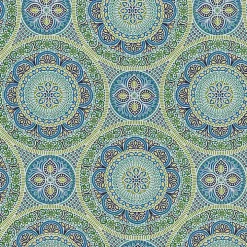 Blue Medallion Outdoor Chair Cushion