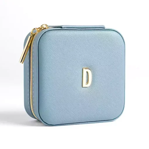 Blue Monogram D Travel Jewelry Box