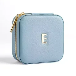 Blue Monogram E Travel Jewelry Box