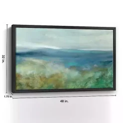 Blue Mountain Overlook Framed Canvas Art Print
