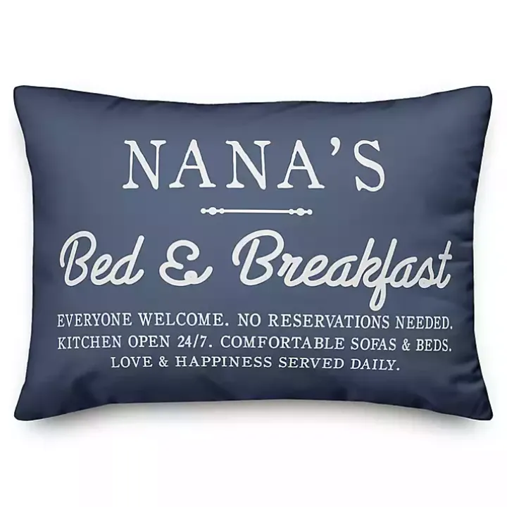 Blue Nana's Bed and Breakfast Accent Pillow