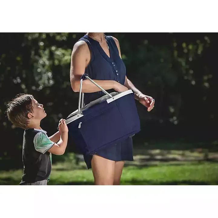 Blue Ole Miss Rebels Cooler Basket