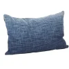 Blue Ombre Down Filled Lumbar Throw Pillow