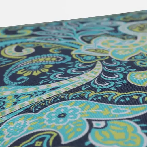 Blue Paisley Outdoor Seat Cushions, Set of 2