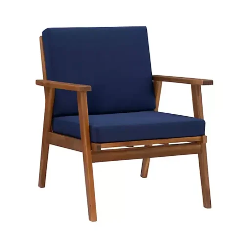Blue 4-pc. Acacia Wood Outdoor Living Set