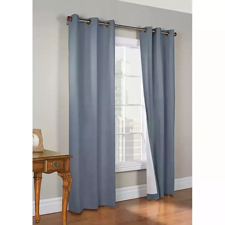 Blue Room Darkening Curtain Panel Set, 95 in.