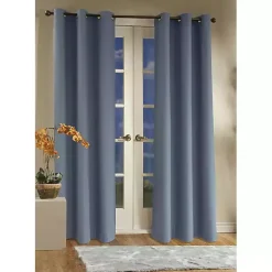 Blue Room Darkening Curtain Panel Set, 95 in.