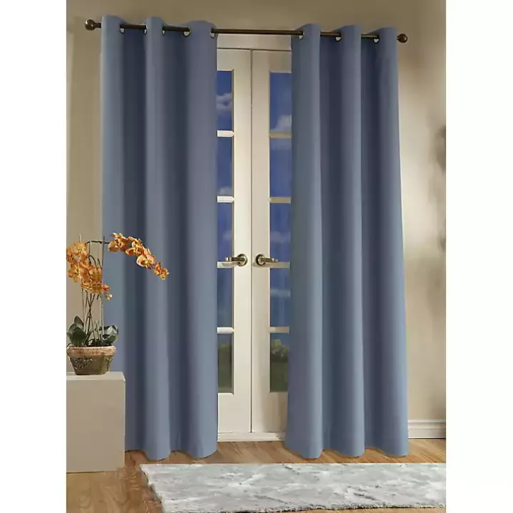Blue Room Darkening Curtain Panel Set, 95 in.