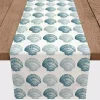 Blue Scallop Seashells Table Runner, 72 in.
