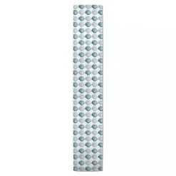 Blue Scallop Seashells Table Runner, 90 in.