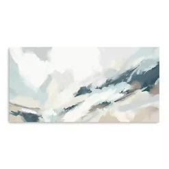 Blue Seaside Abstract Canvas Art Print