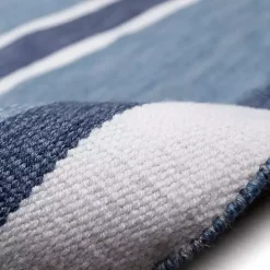 Blue Shades Striped Indoor/Outdoor Area Rug, 7x9