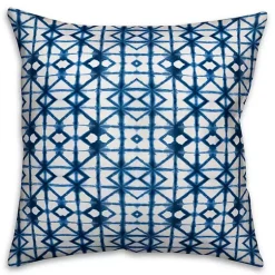 Blue Shibori Outdoor Pillow