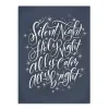 Blue Silent Night Christmas Wall Plaque