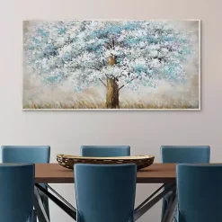 Blue Solitude Framed Canvas Art Print