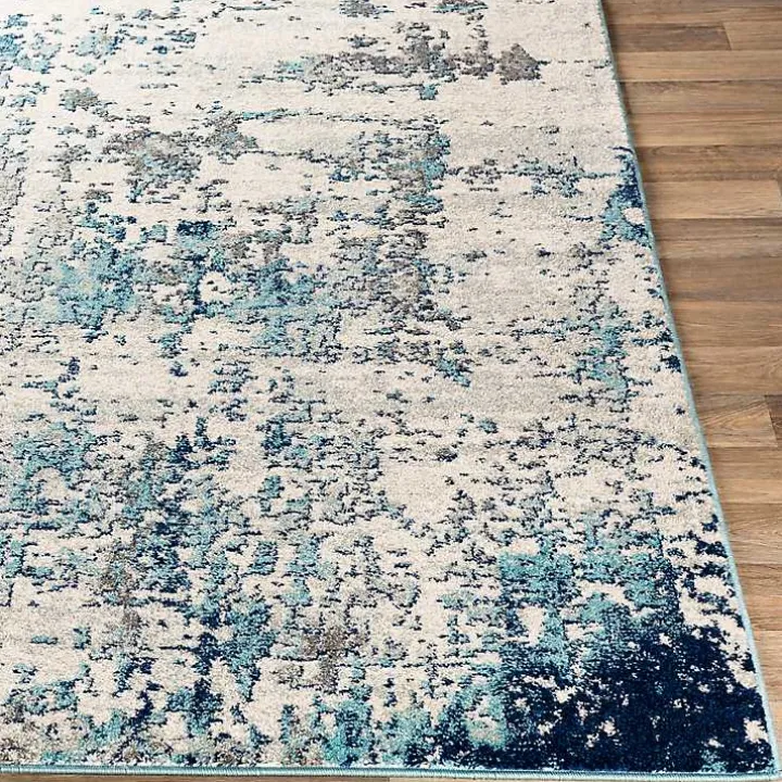 Blue Sutton Contemporary Area Rug, 7x10