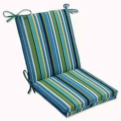Blue Topanga Striped Outdoor Chair Cushion