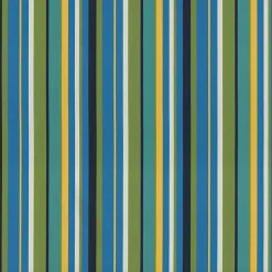 Blue Topanga Striped Outdoor Chaise Cushion